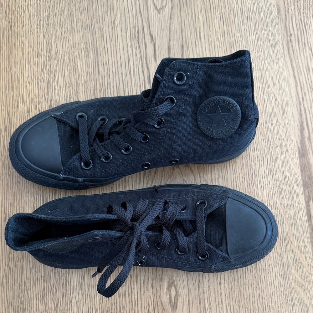 Converse All Black Canvas High-Tops